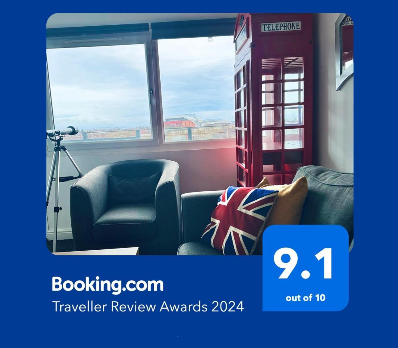 Unique View Of Anfield Stadium - Charming 2 Bedroom Apartment In Liverpool With Parking Экстерьер фото